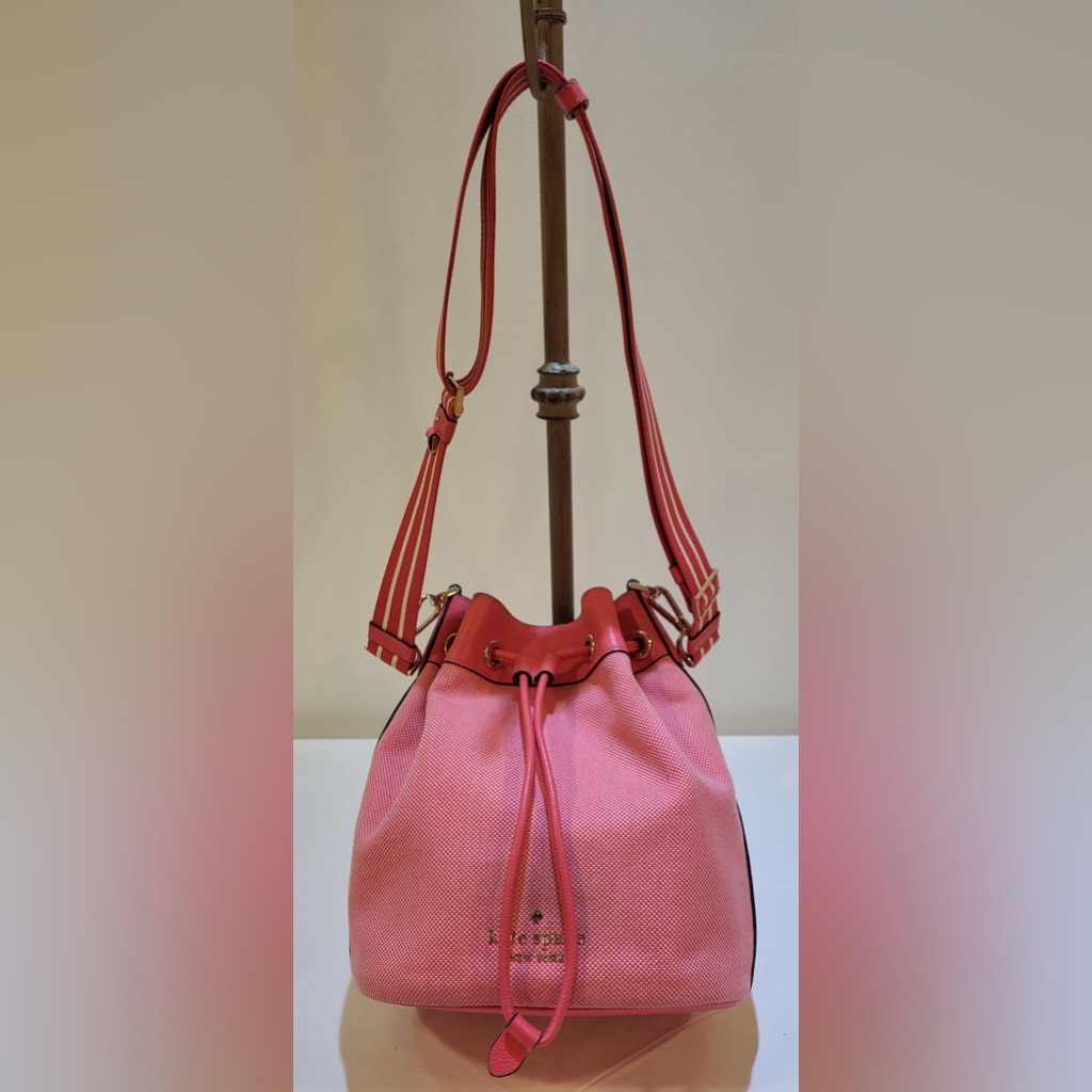 Price Drop..Kate Spade Rosie Pink Draw String Bucket Bag